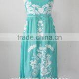 Fashion Strapless Embroidered Mexican Dress Wholesale Mexico Clothing thumbnail-2