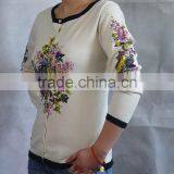 Ladies Sweater,pullover Cardigan,print Sweater thumbnail-1