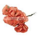 Party Decor Orange 8.0cm Paper Artificial Flower For Home Wedding thumbnail-3