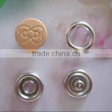 High Quality PaPa Baby Clothing Brass 4 Part Ring Prong Snap Fastener