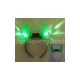 Green, White, Blue Plastic LED Headband Flashing Headwear / Flashing Bracelet
