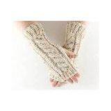 Unique Soft Comfy Acrylic Ladies Lovely Cable Knitted Arm Warmers Winter Gloves thumbnail-1