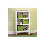 Painted White Simple Bookcase popular baby bookcases Adjustable levelers for uneven floors