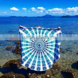 2017 Trending Products Large Round Beach Towel, High Quality Personalized Beach Towels in Bulk Party Favors for Two