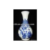 Precious blue-and-white porcelain vase, antiques