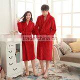 2017 hot selling warm short night wedding dressing gown for couple