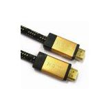 V1.4 High-speed HDMI Cable with Ethernet and 24K Gold-plated Connectors