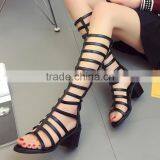 B33260A Korea New Summer Fashion Sexy Women PU Sandals Boots thumbnail-1