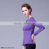 Fitness Clothing Tactel Alphabets Print Yoga Tops thumbnail-1