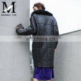 Real Sheep Fur Spring Tuscan Leather Jacket Long Sleeve Genuine Leather Jacket thumbnail-5