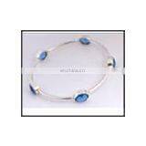 SF-B937 Floral Silver Bracelet thumbnail-1