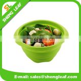 Silicone food serving bowls with non-toxic environmental