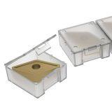 Plastic Packaging Box for Carbide Inserts With Quick Press Closure of Lid Insert Box IB thumbnail-3