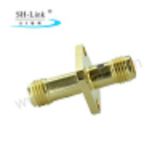 RF coaxial SMA type female to SMA female with flange adaptor