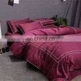 Home Hotel Luxury High Quality 5 Star Bed Sheet Bedding Set Cotton Costom Color Ruby Bed Set thumbnail-2