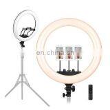 DDP Terms Wholesale Tik Tok Live Photography Dimmable 18 Inch LED Ring Light With Adjusted Bracket for Selfie Makeup thumbnail-3