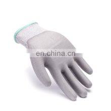 18 Gauge HPPE Liner PU Palm Coated ANSI Cut Level 3 Work Gloves Slip Resistant Anti Cut Safety Gloves For Construction thumbnail-4