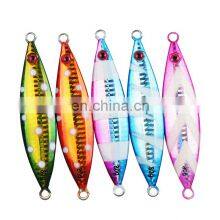 60g 80g 100g 150g 200g Slow Metal Jigging Lure Sinking Glow Slow Pitch Jigging Lure thumbnail-1