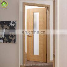 Simple Bathroom Toilet Wood Framed Glass Door French Cheap Oak Solid Interior Wooden Doors thumbnail-1