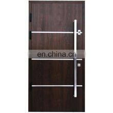 Contemporary Decorative Exterior Patio Entrance Doors Design Steel Security Armoured Front Door