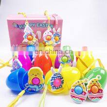 Colorful Cute Easter Surprise Eggs Decoration Toy Filled With Easter Bunny For Kids Plastic Easter Eggs Baby Toys