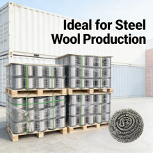 Chinese Factory 0.12 mm SS410 Stainless Steel Wire for Cleaning Scouring Ball thumbnail-4