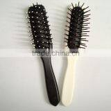 Black Painting Coating Wooden Hair Brush High Quality thumbnail-2
