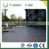 Elegant Appearance Wood Plastic WPC Solid Outdoor Wood Floor