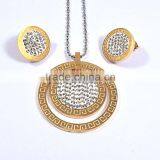 European Fashion Jewellery Gold Plated Fashion And Costume Jewelry Set thumbnail-2