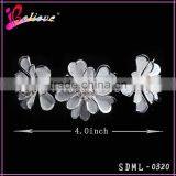 Silver Decorative Hair Accessories Women Hair Jewelry Wedding Hair Comb thumbnail-3