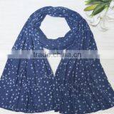 Wholesale Fall Winter Women Fashion Star Printed Cotton Rayon Scarf thumbnail-6