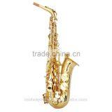 Electrophoresis Gold Lacquer Alto Saxophone AT85G From China thumbnail-1