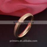 Top Quality Matte Ring 18K Rose Gold Plated Fashion Titanium Steel Full Sizes Women Ring Wholesale thumbnail-4
