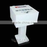 High Quality White Acrylic Donation Box,organic Glass Stand for Donation thumbnail-2