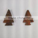 Natural Loose Gemstone Carved Christmas Tree Pendants For Christmas Gift thumbnail-5