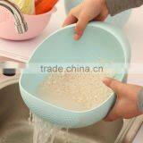 Q021 Wholesale Plastic Rice Washing Basket / Rice Washing Bowl/drain Basket thumbnail-1
