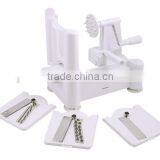 As Seen as on Tv 3 in 1 Tri-blade Plastic Spiral Vegetable Slicer