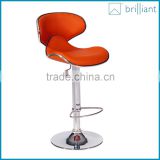 SX-054 modern swivel and adjustable metal leather bar stool high chair