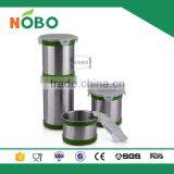 4pcs Stainless Steel Tea Coffee Sugar Canisters Set thumbnail-1