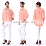 New Fashion Batwing Sleeve Chiffon Top For Girls In 2016 thumbnail-4
