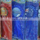 Custom Made Round Ribbon Rosette Button Badge thumbnail-1