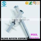 HOT SELLING OPEN END MANUFACTURER TRUSS HEAD ALUMINUM STEEL POP PEEL TYPE RIVETS thumbnail-2