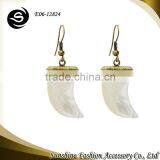 2015 New China Jewelry Wholesale White Unique Ivory Earrings thumbnail-1