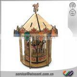 Wooden Mini Merry-go-round Model thumbnail-3