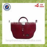 2015 China Newest Wholesale Exported Trendy Leather Handbag for Women thumbnail-6