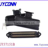 2.16mm Pitch Tyco 229974 -1 50 way RJ21 Champ IDC connector Male Plug Type with 180 Degree Cover