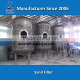 Quartz sand filter for wastewater treatment