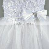 New Fashion Designer One Piece Party Lace Sleeveless Baby Dress Pictures Girl Dresses With Flower Wedding thumbnail-2