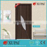 Three panel embossed designs pure white pvc film interior door xupai manufactured doors