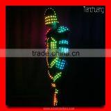 Wireless DMX512 Flash LED Hip Hop Dance Costumes thumbnail-2